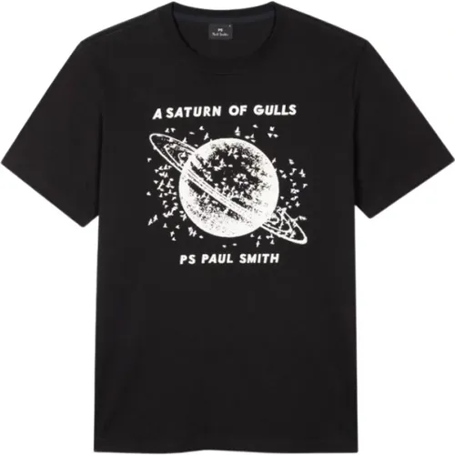 T-Shirt Saturn , Herren, Größe: L - PS By Paul Smith - Modalova