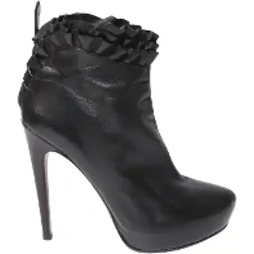Pre-owned Leather boots , female, Sizes: 5 1/2 UK - Alaïa Pre-owned - Modalova