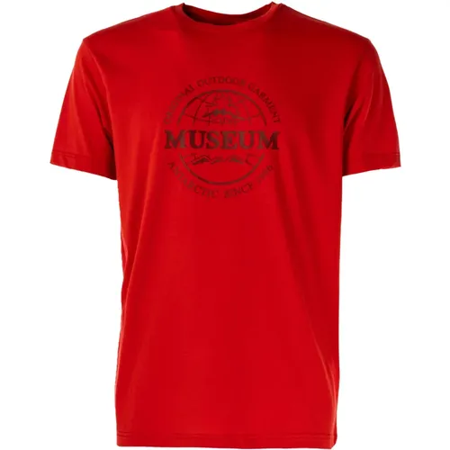 Leo Herren T-Shirt , Herren, Größe: XL - Museum - Modalova