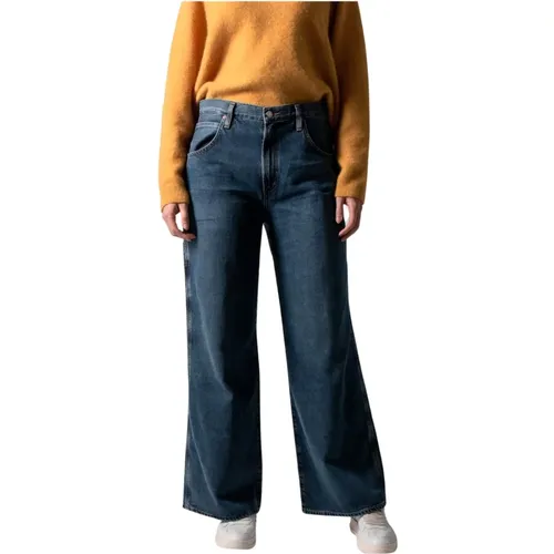 Dunkelblaue Worker Jeans , Damen, Größe: W30 - Agolde - Modalova