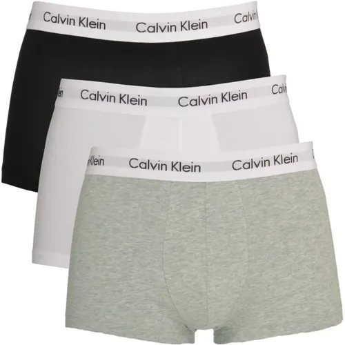 Black Elastic Waistband Boxers 3-Pack , male, Sizes: L, S - Calvin Klein - Modalova