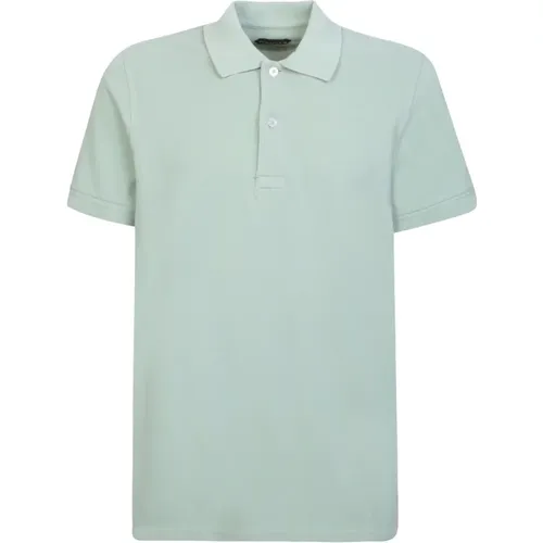 Mint Polo Shirt - Mens Cotton T-Shirt , male, Sizes: M, L - Tom Ford - Modalova