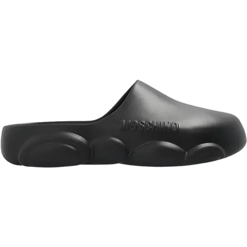 Rubber slides , female, Sizes: 7 UK, 5 UK - Moschino - Modalova