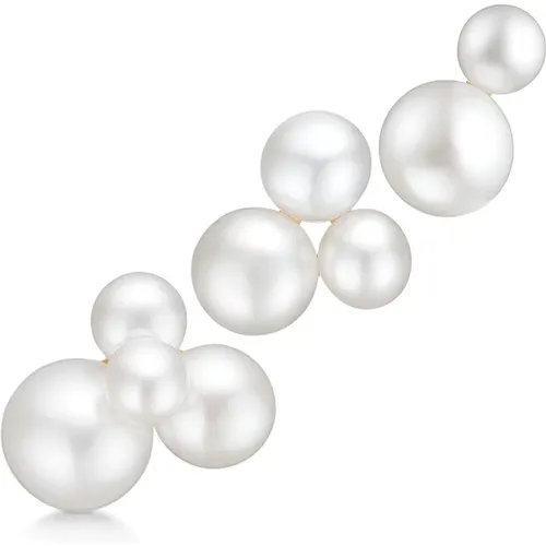 Elegante weiße Perlen Cluster Ohrringe - Julie Sandlau - Modalova