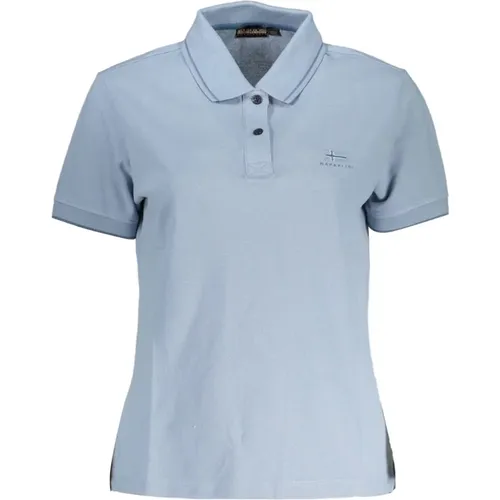 Light Polo Shirt with Contrasting Details , male, Sizes: L, S, M, XS - Napapijri - Modalova