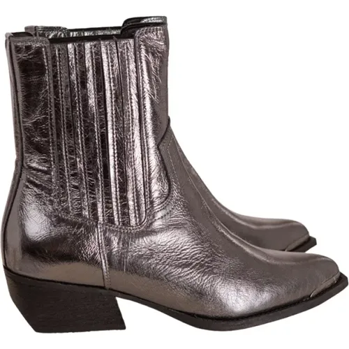 Metallic Look Stiefeletten , Damen, Größe: 39 EU - Toral - Modalova