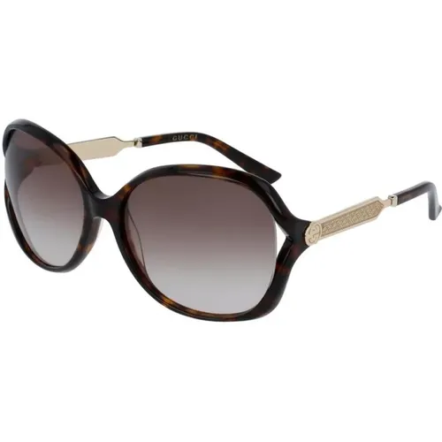 Havana Sungles Gg0076S , female, Sizes: 60 MM - Gucci - Modalova