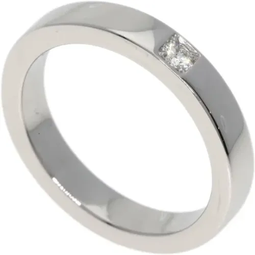 Pre-owned Platinum rings , female, Sizes: ONE SIZE - Bvlgari Vintage - Modalova