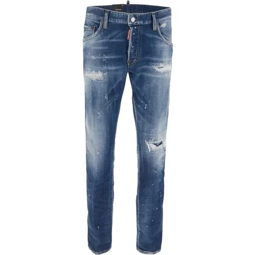 Slim-fit Denim Jeans , Herren, Größe: 2XL - Dsquared2 - Modalova