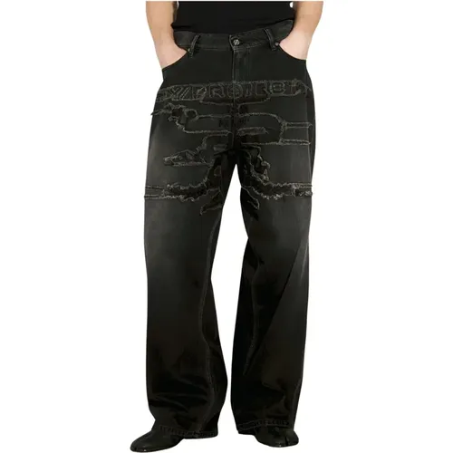 Logo Patch Distressed Jeans , Herren, Größe: W32 - Y/Project - Modalova