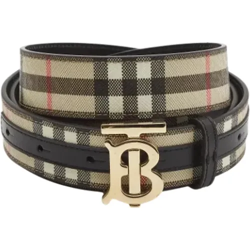 Pre-owned Coated canvas belts , female, Sizes: ONE SIZE - Burberry Vintage - Modalova