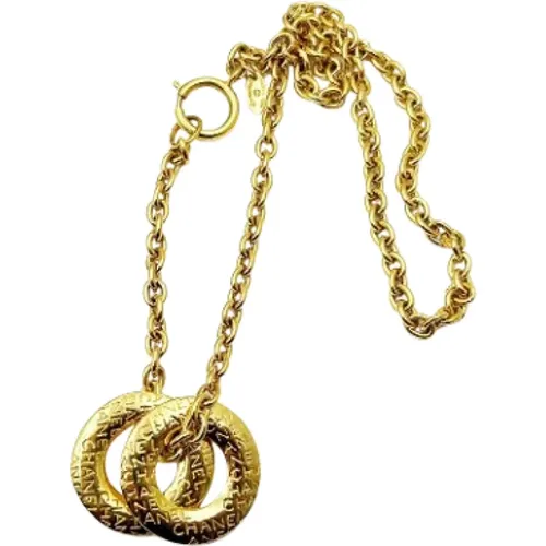 Pre-owned Metal necklaces , female, Sizes: ONE SIZE - Chanel Vintage - Modalova