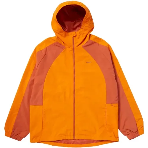 Color Block S Jacket with Adjustable Hood , male, Sizes: L - HUF - Modalova