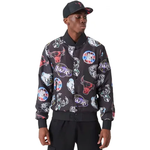 NBA Team Bomber Jacket 2023 Season , male, Sizes: XS, M - new era - Modalova