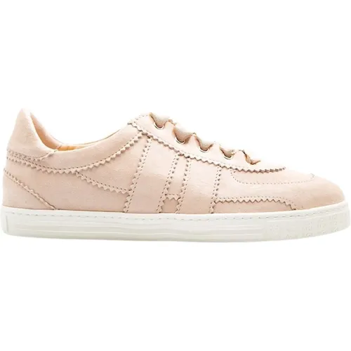 Rosa Wildleder Leda Sneaker , Damen, Größe: 38 1/2 EU - Attilio Giusti - Modalova