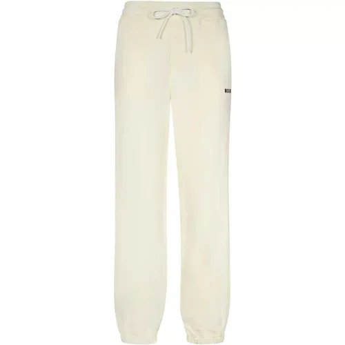 Baumwoll Logo Sweatpants MSGM - MSGM - Modalova