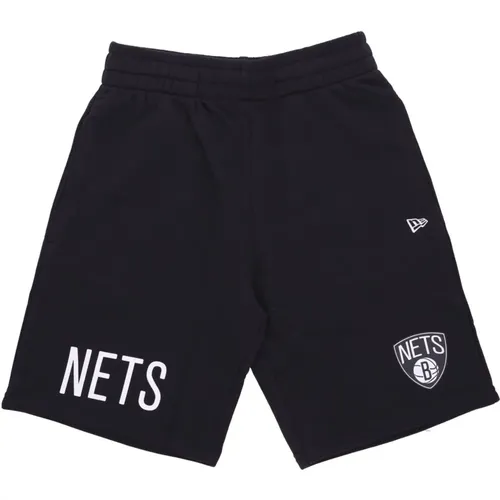 NBA Wordmark Trainingsanzug Shorts Schwarz/Weiß , Herren, Größe: L - new era - Modalova