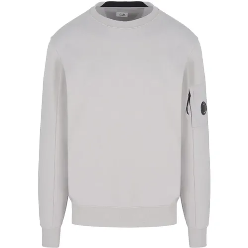 Diagonal Raised Sweatshirt in Grey , male, Sizes: S - C.P. Company - Modalova
