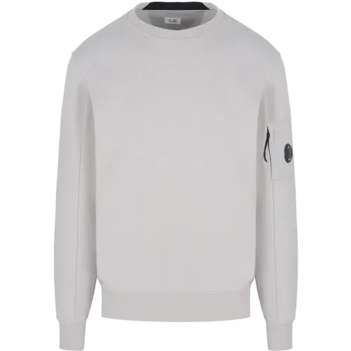 Diagonal Raised Sweatshirt in Grey , male, Sizes: XL, L, M - C.P. Company - Modalova