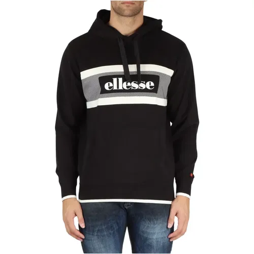 Baumwollhoodie mit Logo-Print , Herren, Größe: 2XL - Ellesse - Modalova