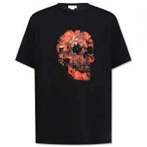 Lässiges Baumwoll T-Shirt , Herren, Größe: S - alexander mcqueen - Modalova