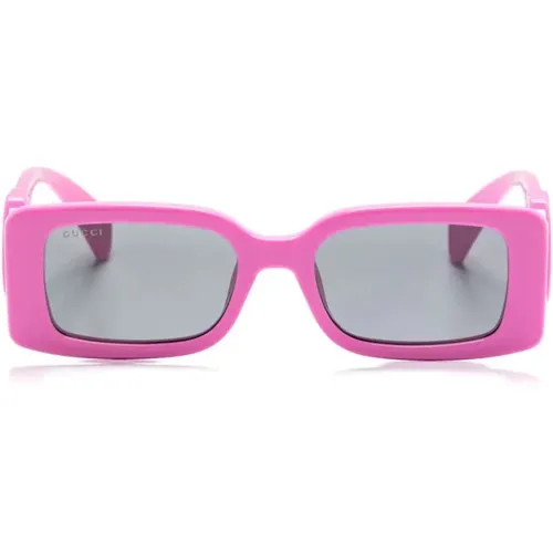 G Sonnenbrille mit rechteckigem Rahmen - Gucci - Modalova
