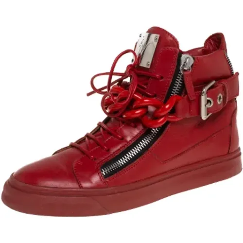 Pre-owned Leather sneakers , female, Sizes: 7 UK - Giuseppe Zanotti Pre-owned - Modalova