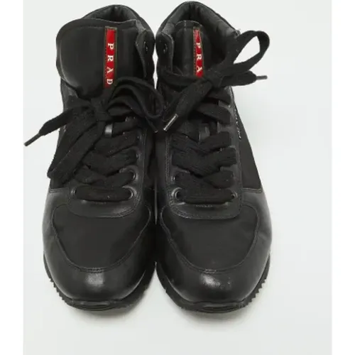 Pre-owned Leather sneakers , female, Sizes: 8 UK - Prada Vintage - Modalova