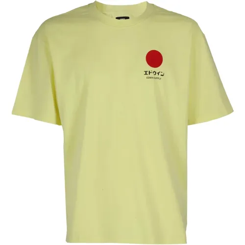 Japanische Sonnenlieferung T-Shirt , Herren, Größe: XL - Edwin - Modalova