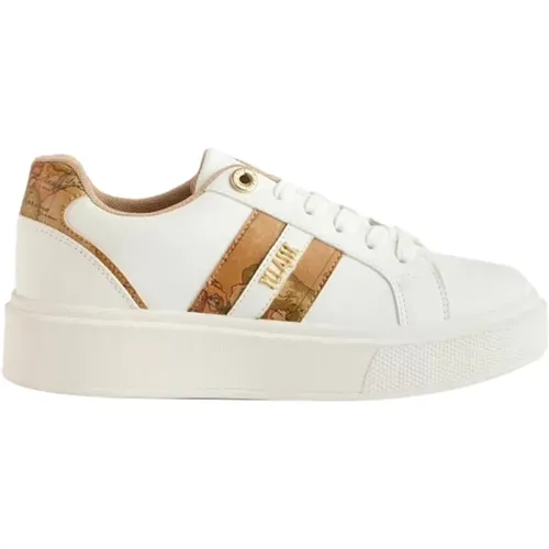 Weiße Sneakers Geo Classic Stil , Damen, Größe: 36 EU - Alviero Martini 1a Classe - Modalova