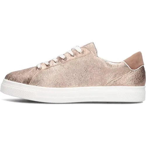 Goldene Low-Top Sneakers Bari , Damen, Größe: 37 EU - HASSIA - Modalova