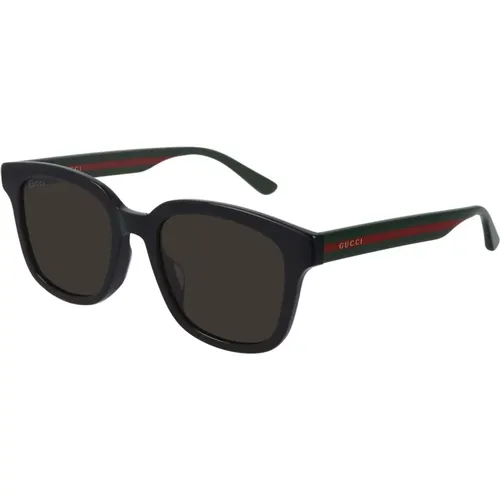 Green Sunglasses , male, Sizes: 53 MM - Gucci - Modalova