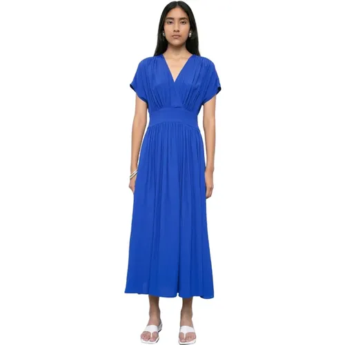 V-Ausschnitt Kleid , Damen, Größe: 2XS - MeiMeiJ - Modalova