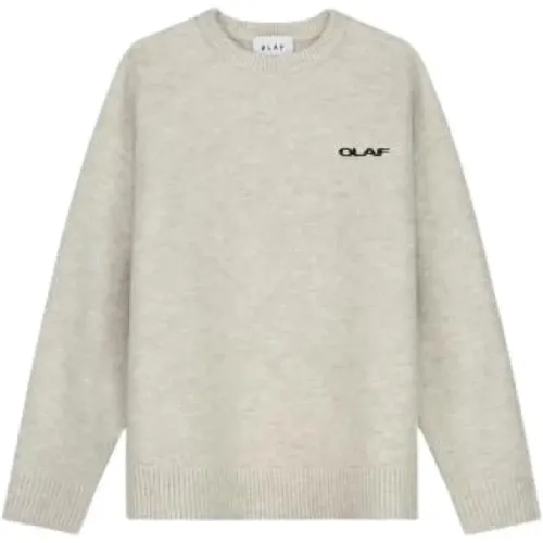 Eleganter Gestrickter Crewneck-Pullover - Olaf Hussein - Modalova