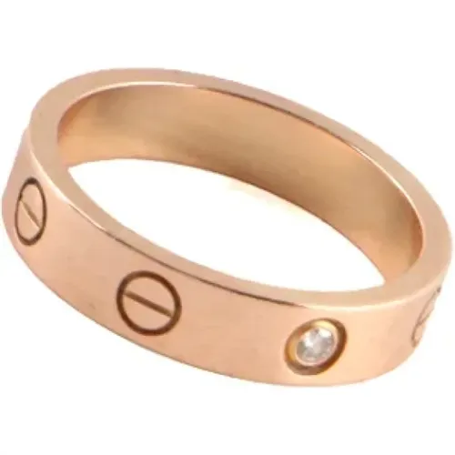 Pre-owned Rose Gold rings , female, Sizes: ONE SIZE - Cartier Vintage - Modalova