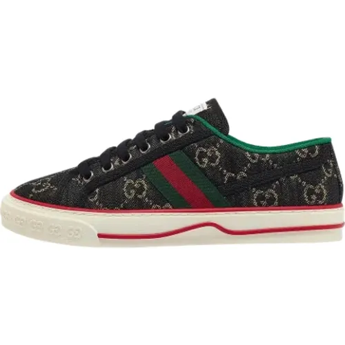 Pre-owned Denim sneakers , female, Sizes: 4 UK - Gucci Vintage - Modalova