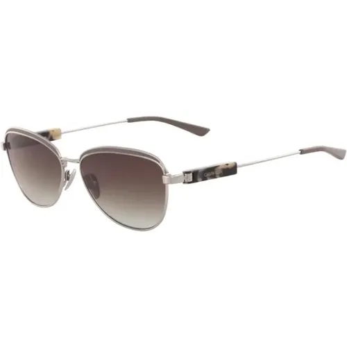 Silver Frame Stylish Sunglasses Women , female, Sizes: 57 MM - Calvin Klein - Modalova