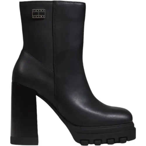 Hohe Absatz Ankle Boots Kollektion , Damen, Größe: 37 EU - Tommy Hilfiger - Modalova