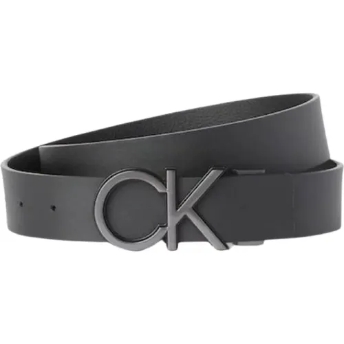 Logo Buckle Belt , male, Sizes: 110 CM - Calvin Klein - Modalova