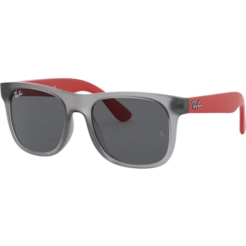 Junior Sonnenbrille Dunkelgrau , Herren, Größe: 48 MM - Ray-Ban - Modalova