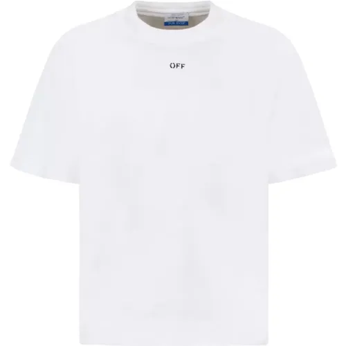 Off , Off T-shirts and Polos , male, Sizes: L, S, M - Off White - Modalova