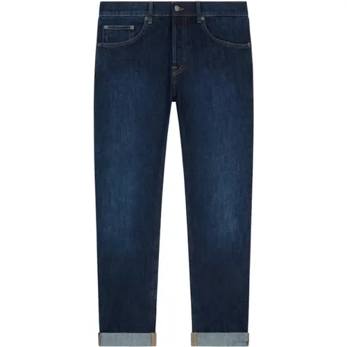 Ikonoische Dunkle Denim Jeans , Herren, Größe: W35 - Dondup - Modalova