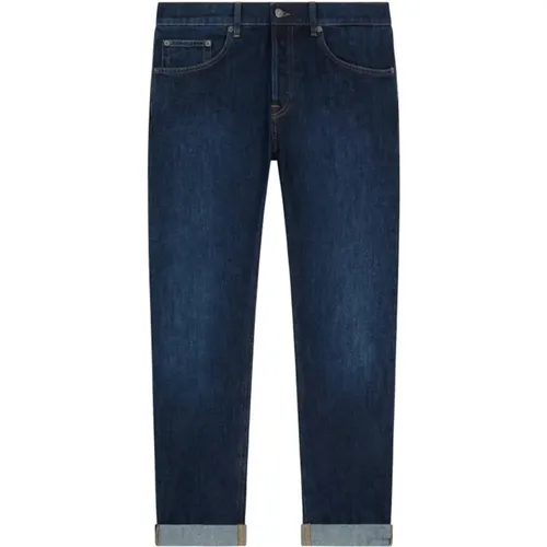 Ikonoische Dunkle Denim Jeans , Herren, Größe: W38 - Dondup - Modalova