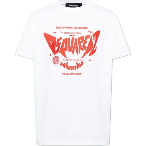 T-shirt with logo , male, Sizes: M, XL, L, 3XL, 2XL - Dsquared2 - Modalova