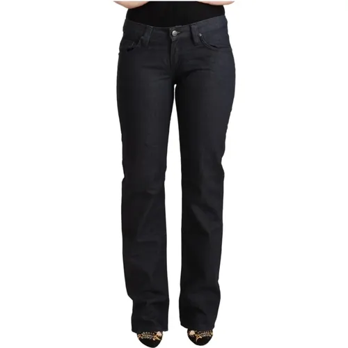 Niedrige Taille Straight Denim Jeans , Damen, Größe: W29 - Exte - Modalova