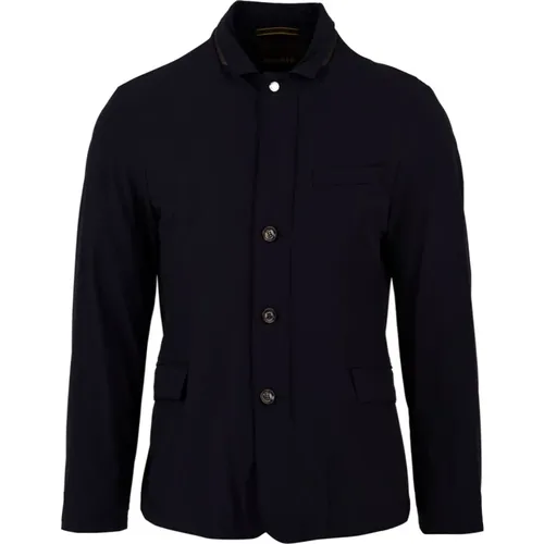 Dark Coat Tebaldo-Kn Model , male, Sizes: L, XL, M - Moorer - Modalova