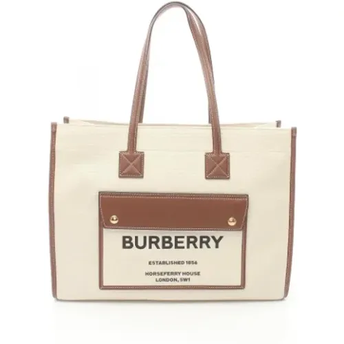 Pre-owned Canvas shoulder-bags , female, Sizes: ONE SIZE - Burberry Vintage - Modalova