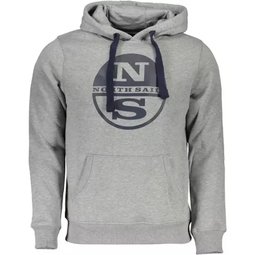 Hooded Sweatshirt with Logo Print , male, Sizes: 2XL - North Sails - Modalova