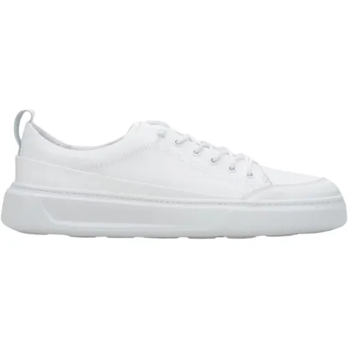 Italienisches Leder Weiße Sneakers Luxus Stil , Herren, Größe: 43 EU - Estro - Modalova