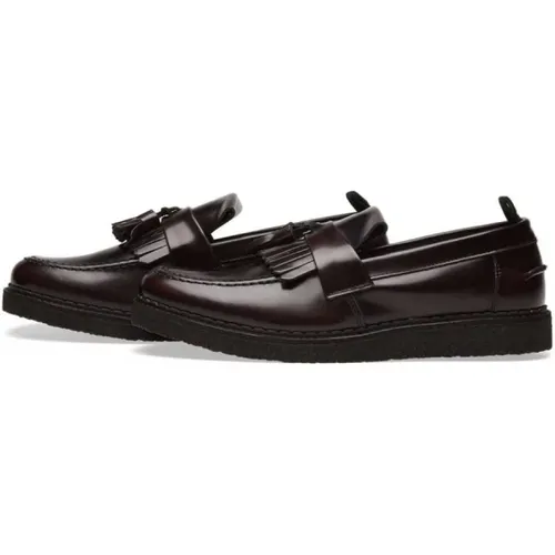 Tassel Loafer Oxblood Lederschuhe , Herren, Größe: 40 EU - Fred Perry - Modalova